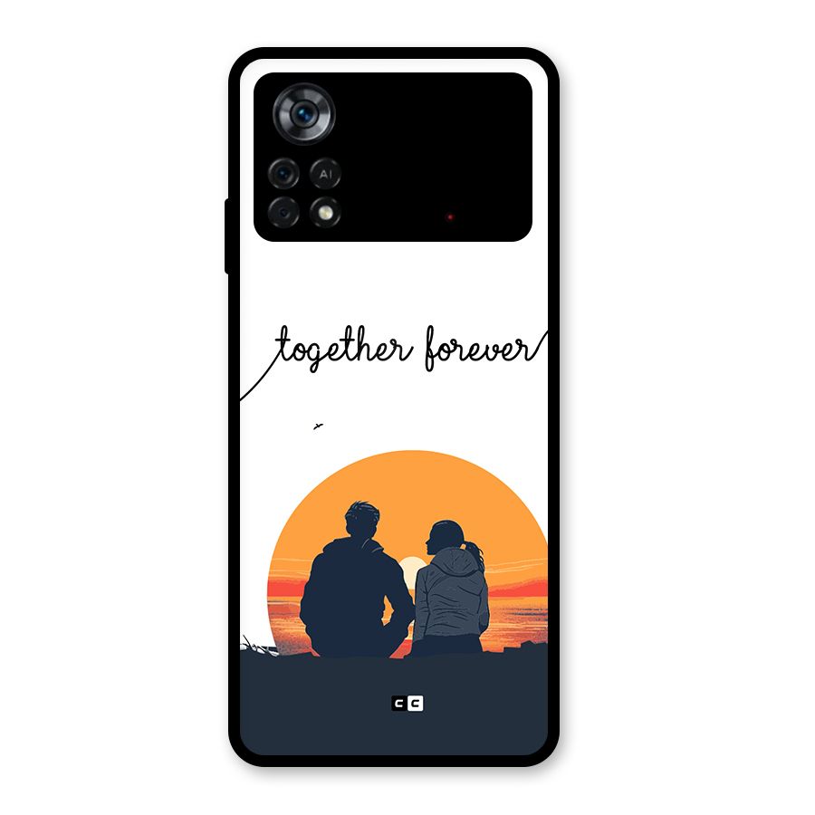 Together Forever Glass Back Case for Poco X4 Pro 5G