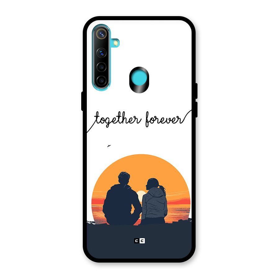 Together Forever Glass Back Case for Realme 5i