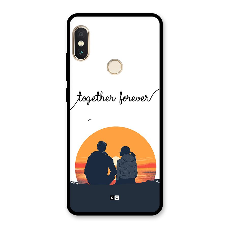 Together Forever Glass Back Case for Redmi Note 5 Pro