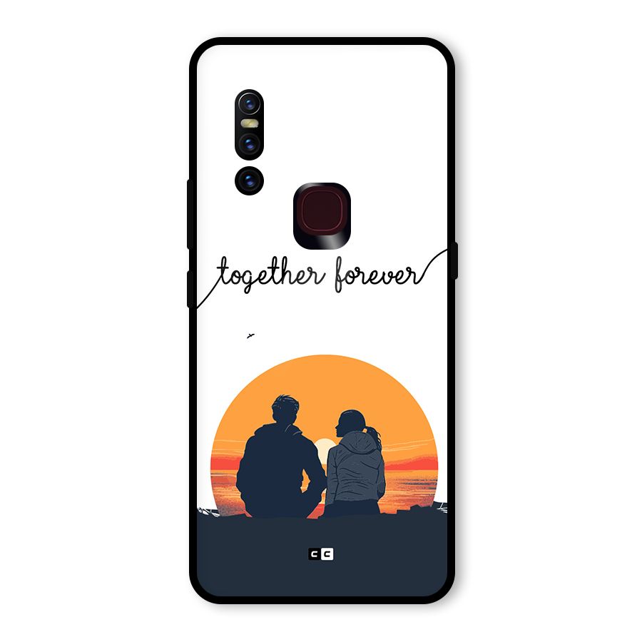Together Forever Glass Back Case for Vivo V15