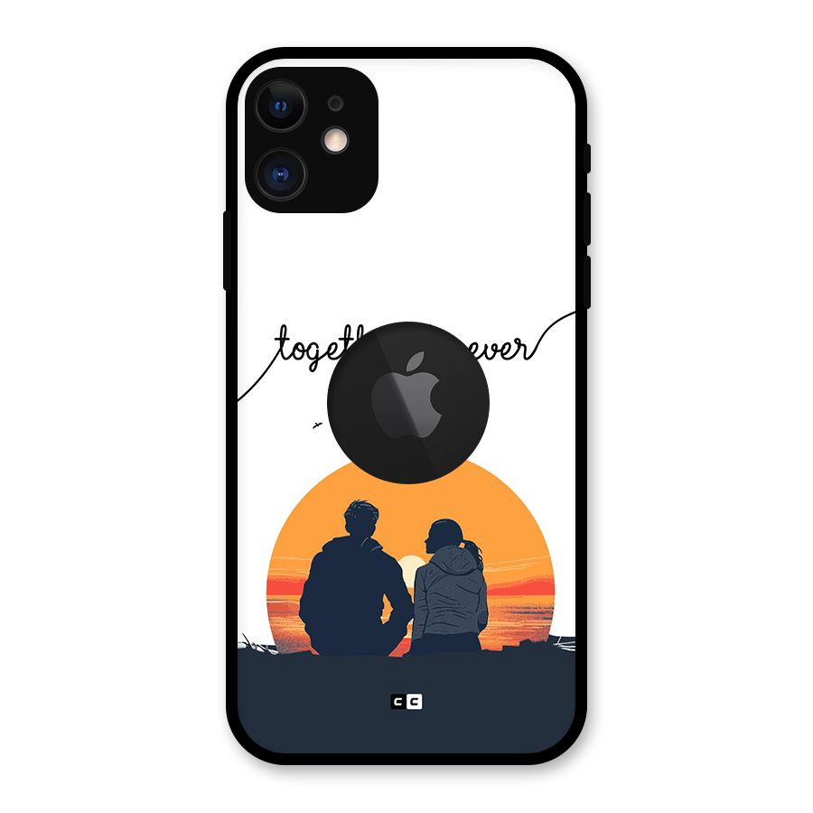 Together Forever Glass Back Case for iPhone 11 Logo Cut