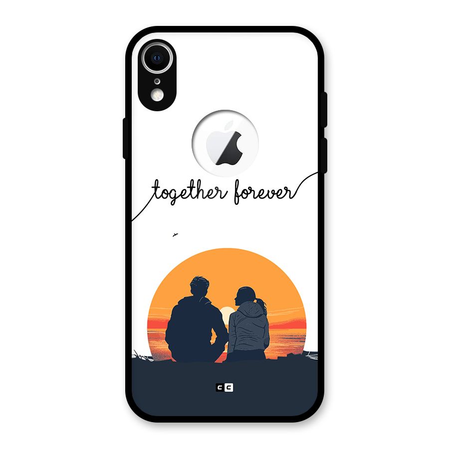 Together Forever Glass Back Case for iPhone XR Logo Cut