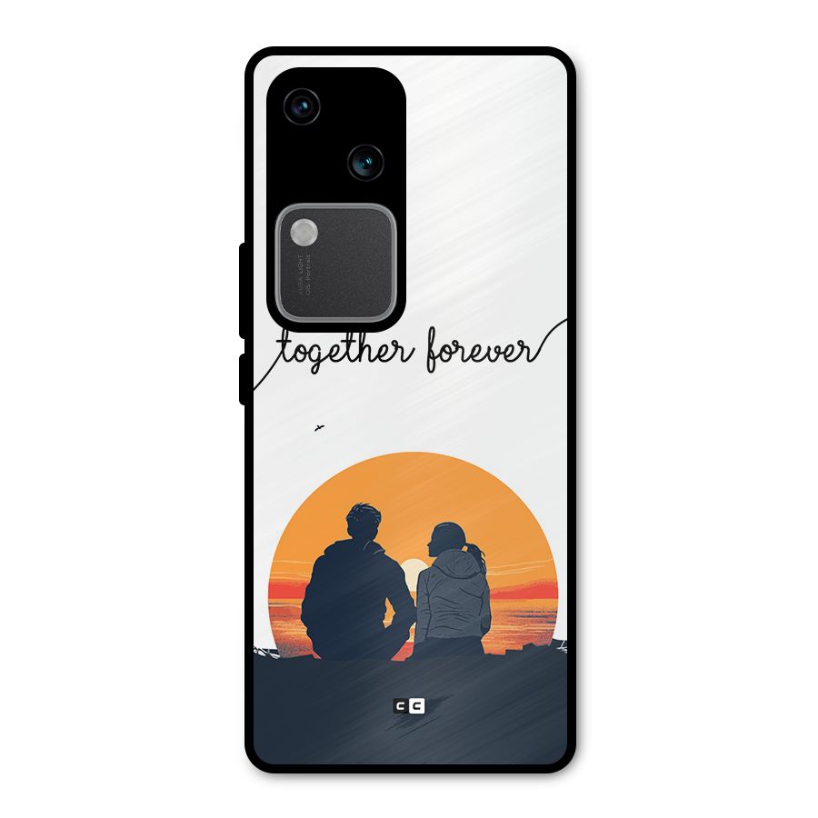 Together Forever Metal Back Case for Vivo V30 Pro