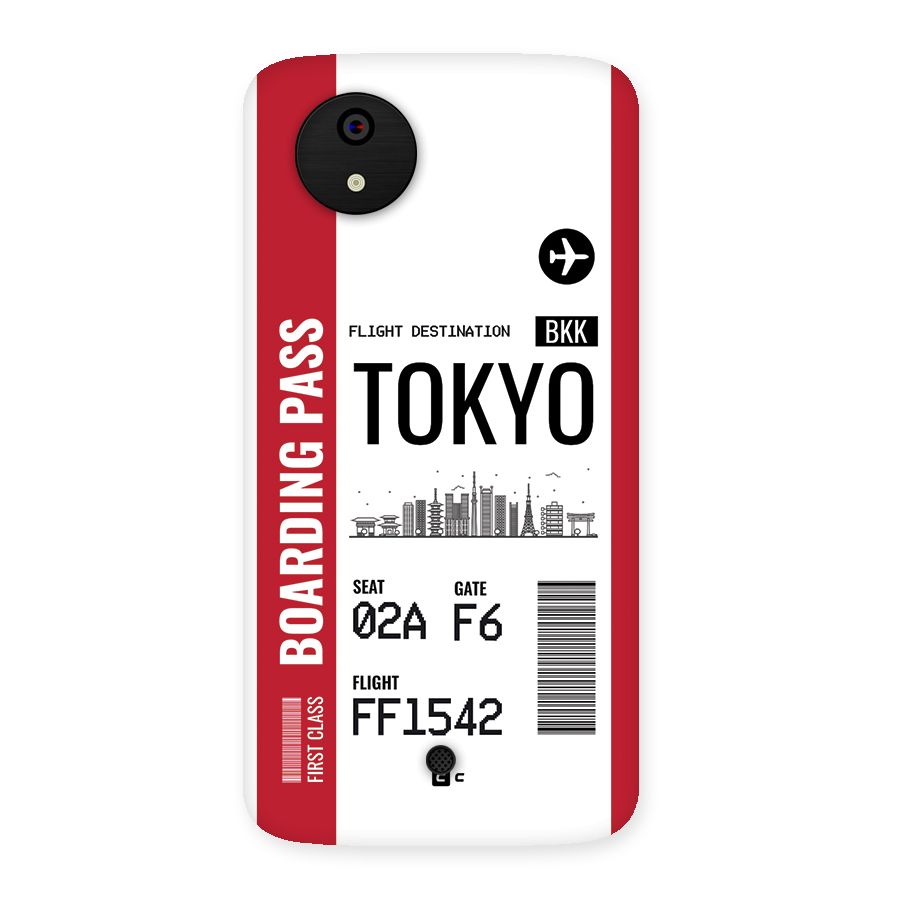 Tokyo Boarding Pass Back Case for Canvas A1  AQ4501
