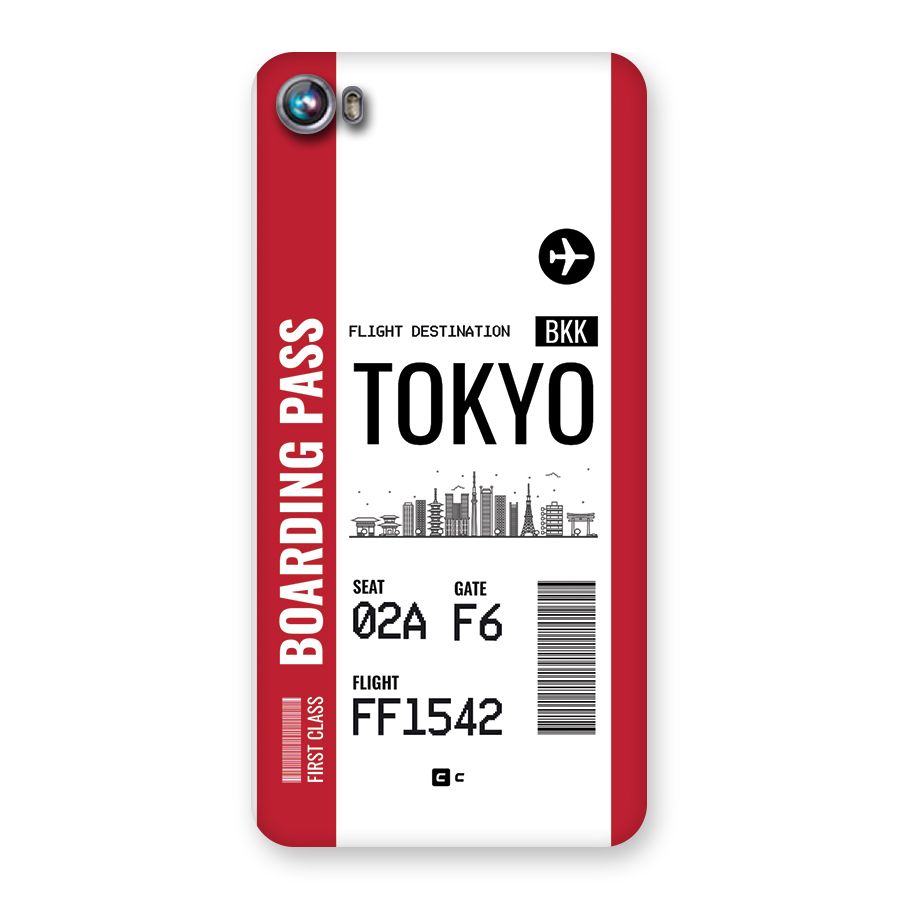 Tokyo Boarding Pass Back Case for Canvas Fire 4 (A107)