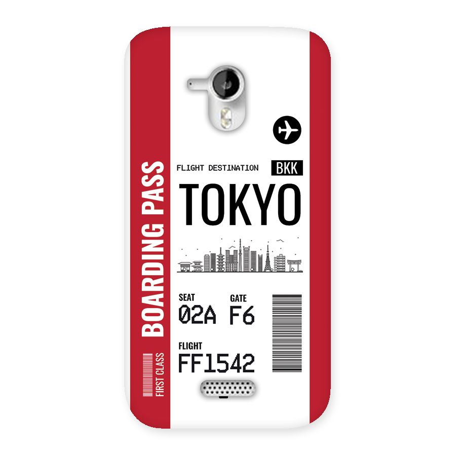 Tokyo Boarding Pass Back Case for Canvas HD A116