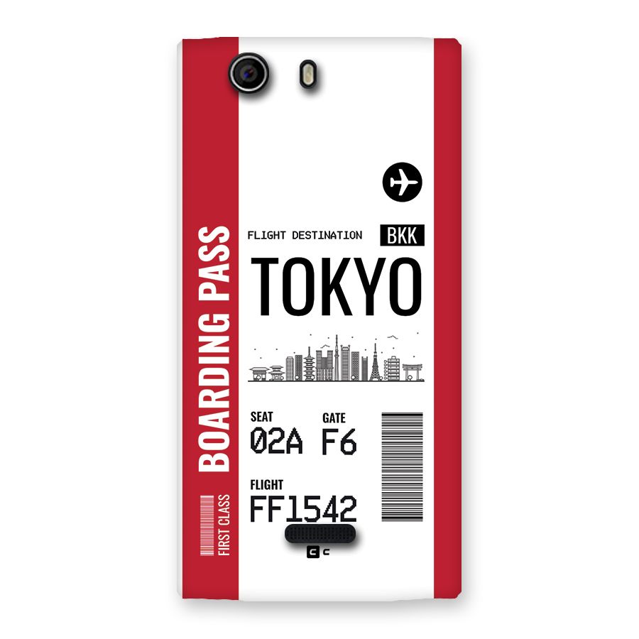 Tokyo Boarding Pass Back Case for Canvas Nitro 2 E311