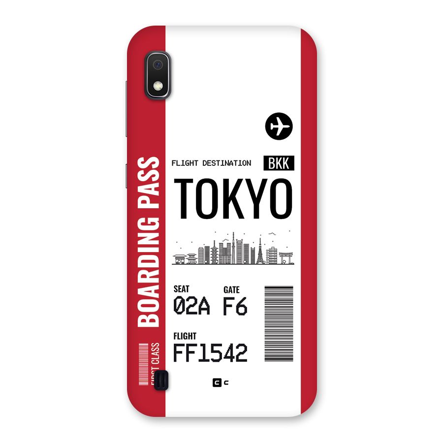 Tokyo Boarding Pass Back Case for Galaxy A10