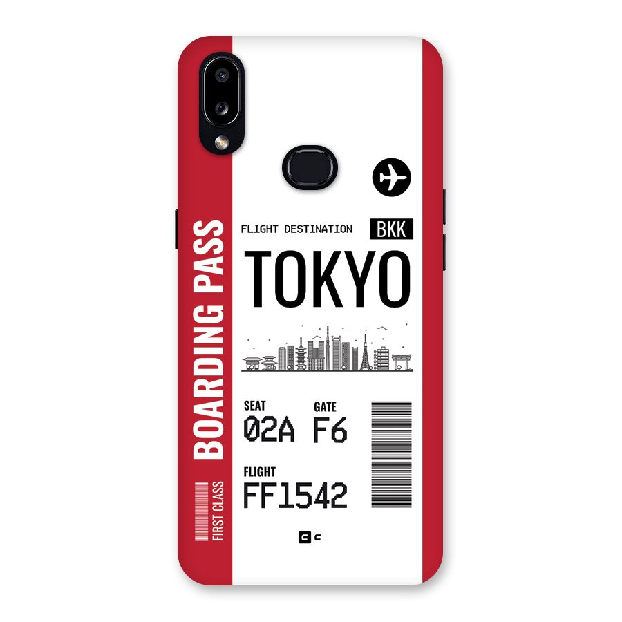 Tokyo Boarding Pass Back Case for Galaxy A10s