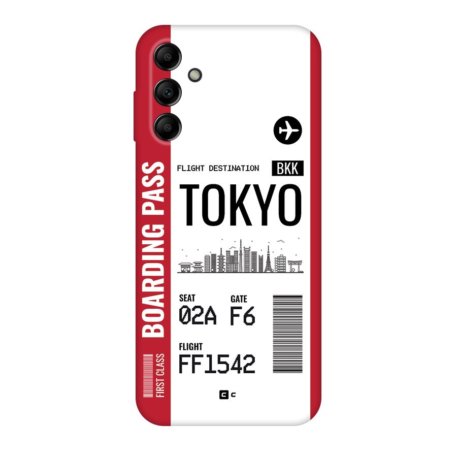 Tokyo Boarding Pass Back Case for Galaxy A14 5G