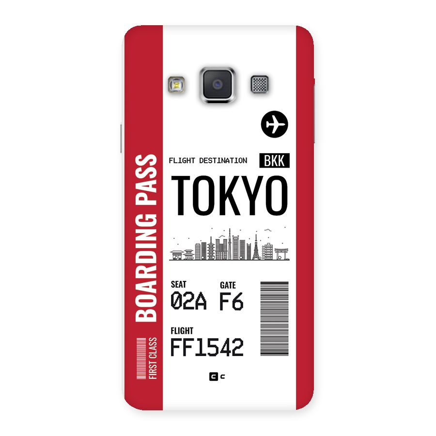 Tokyo Boarding Pass Back Case for Galaxy A3