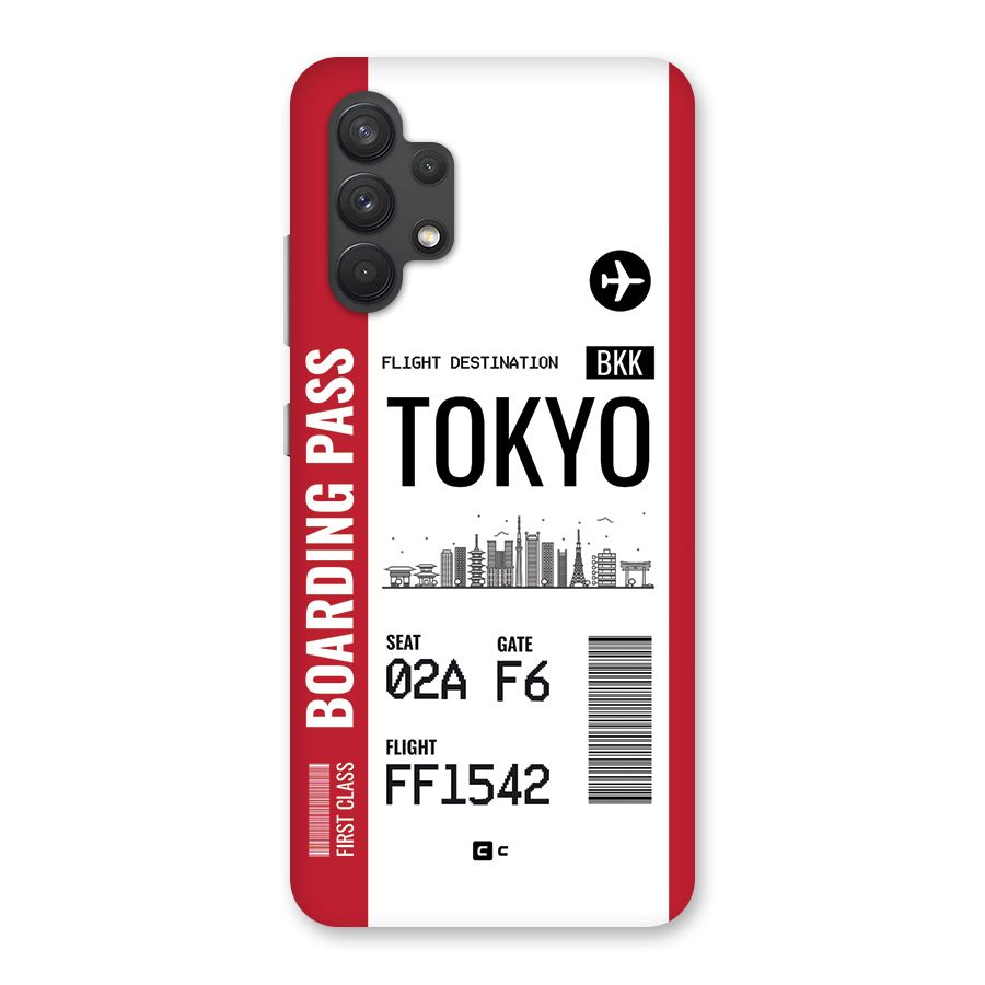 Tokyo Boarding Pass Back Case for Galaxy A32