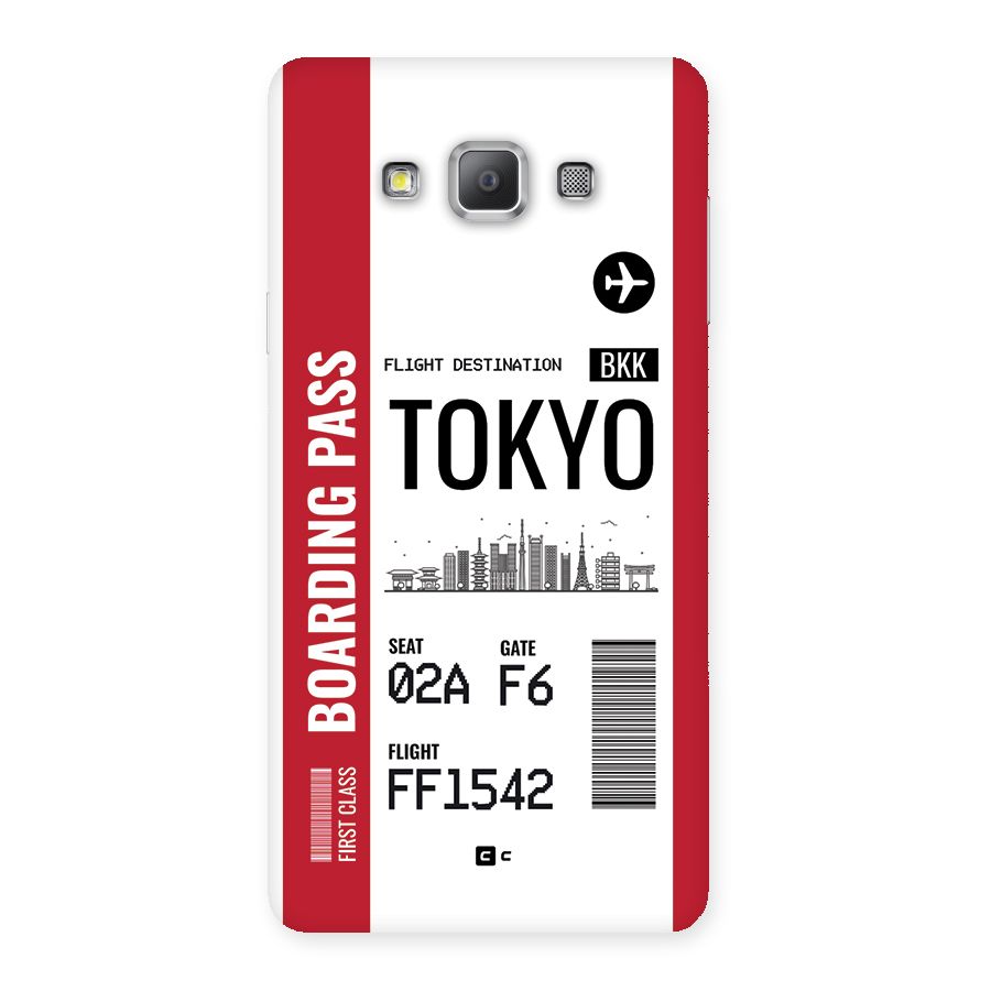 Tokyo Boarding Pass Back Case for Galaxy A7