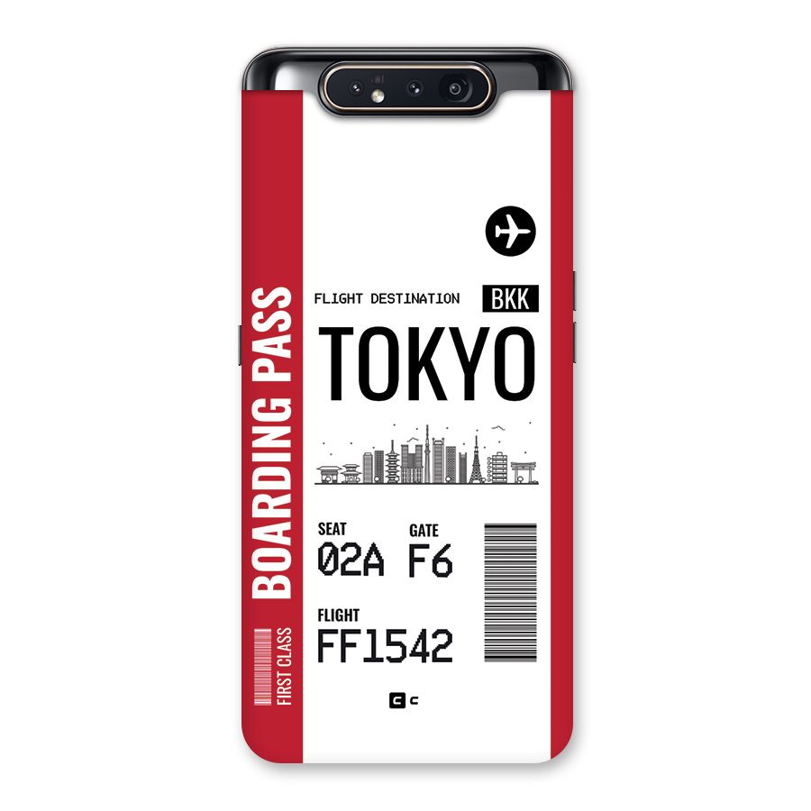 Tokyo Boarding Pass Back Case for Galaxy A80