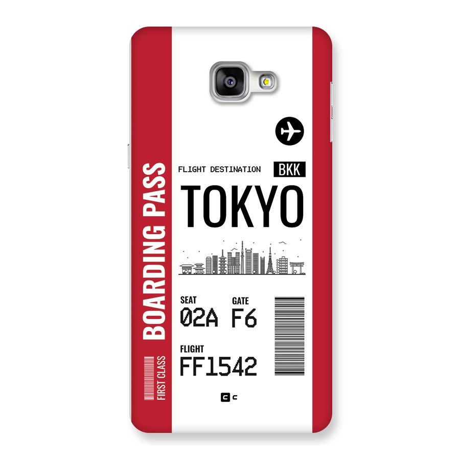 Tokyo Boarding Pass Back Case for Galaxy A9