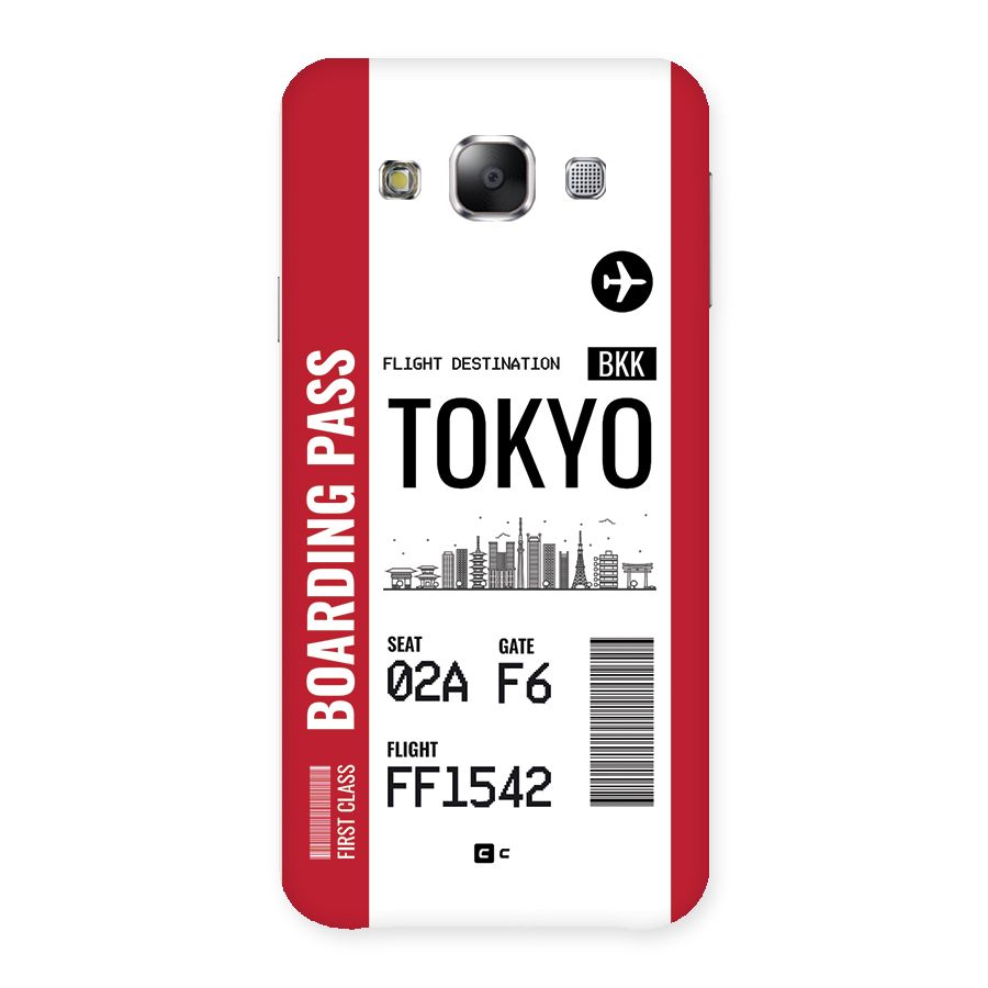 Tokyo Boarding Pass Back Case for Galaxy E5