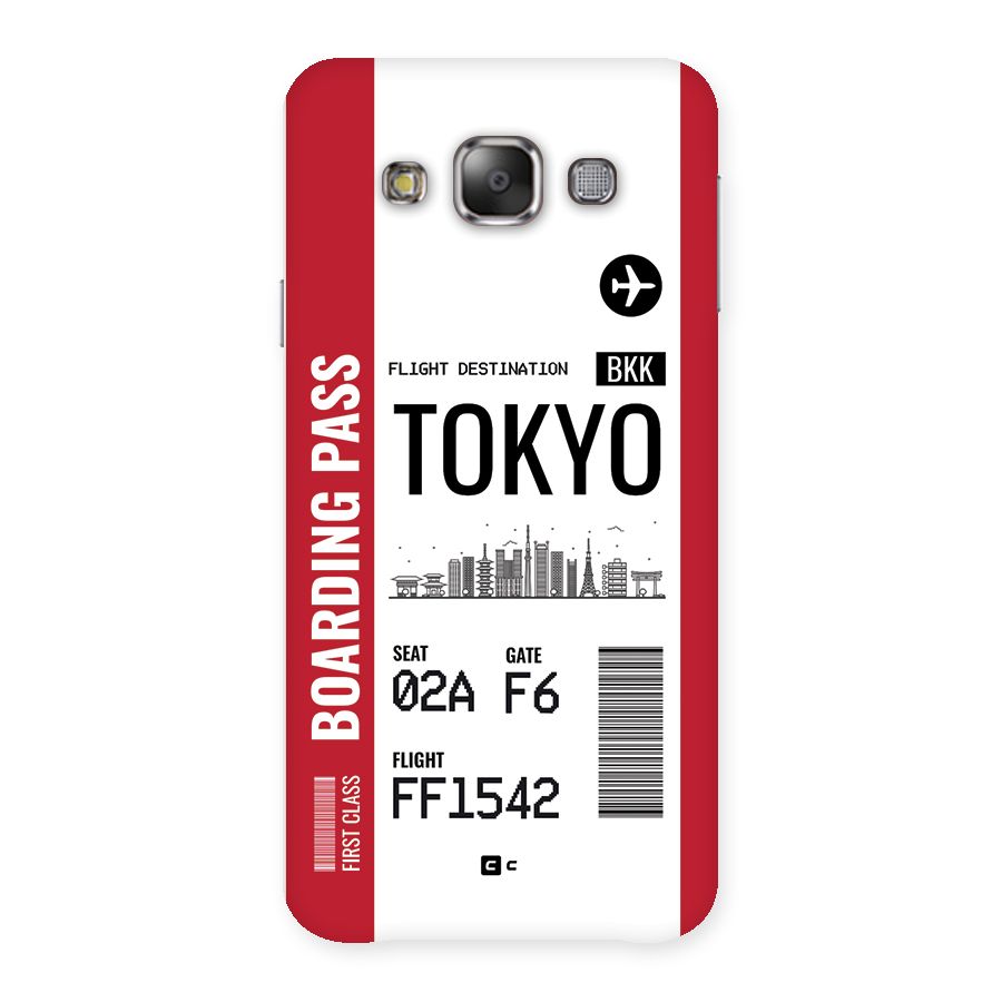 Tokyo Boarding Pass Back Case for Galaxy E7