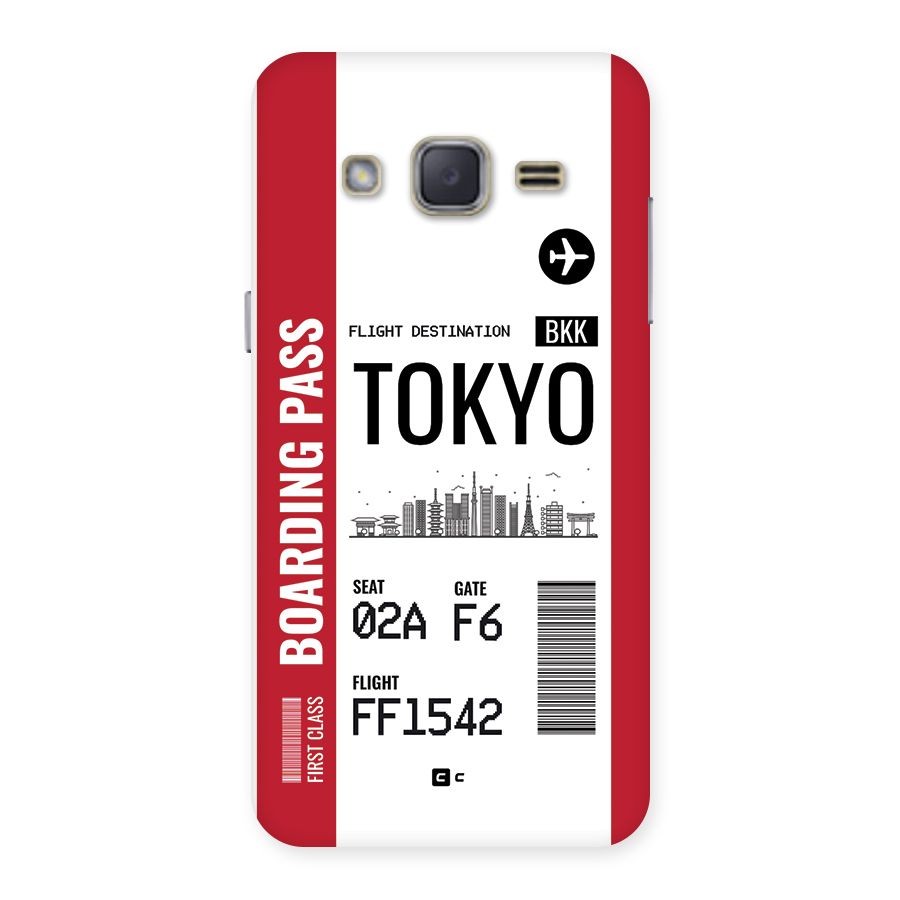 Tokyo Boarding Pass Back Case for Galaxy J2