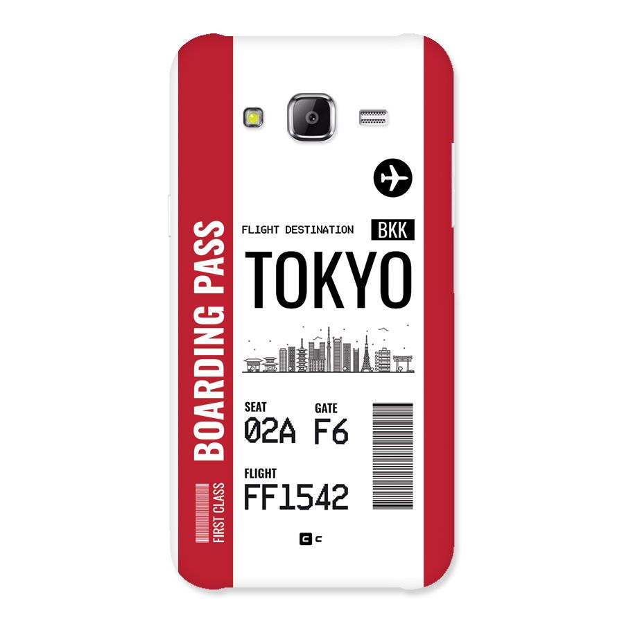 Tokyo Boarding Pass Back Case for Galaxy J2 Prime