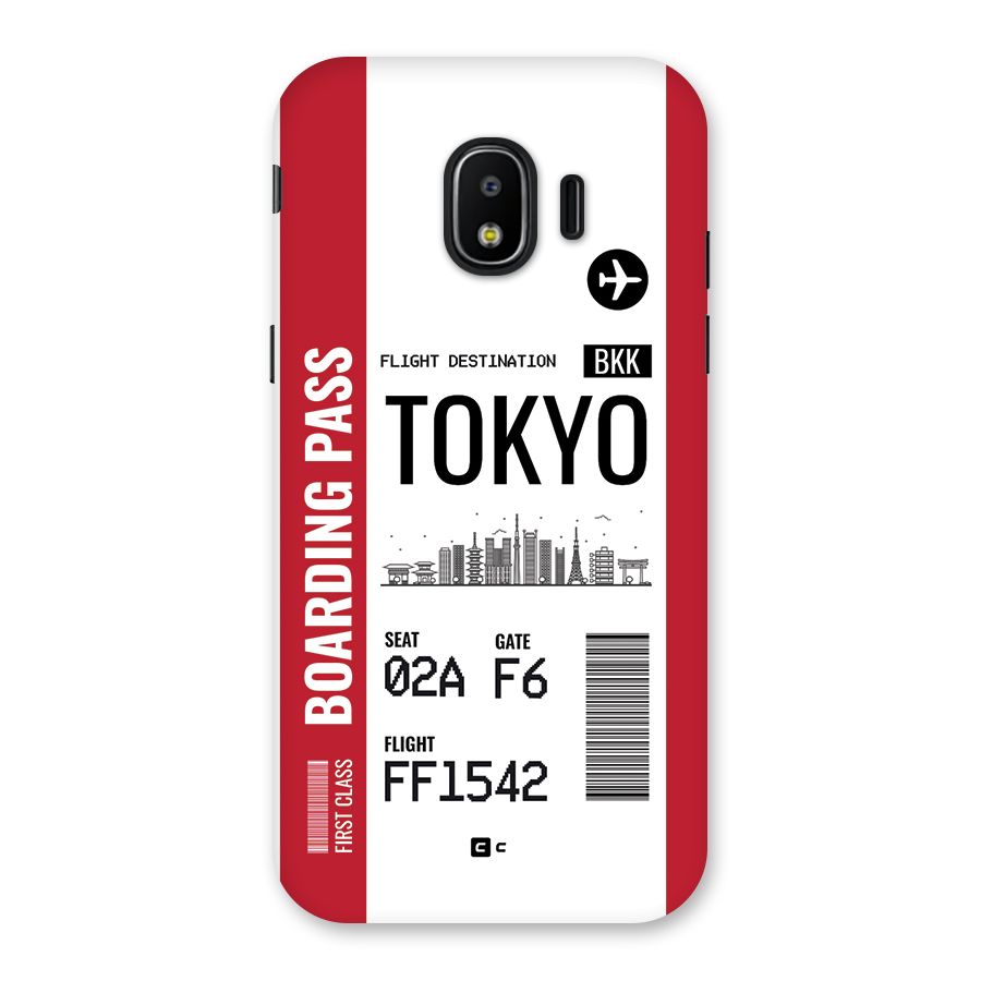 Tokyo Boarding Pass Back Case for Galaxy J2 Pro 2018