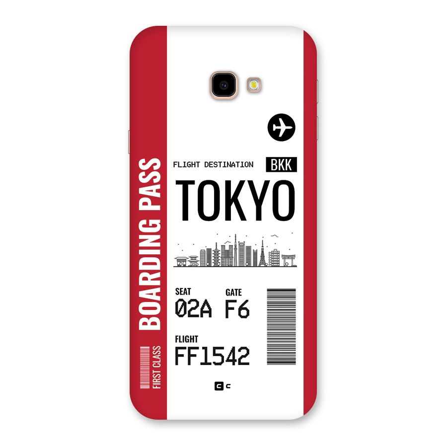 Tokyo Boarding Pass Back Case for Galaxy J4 Plus