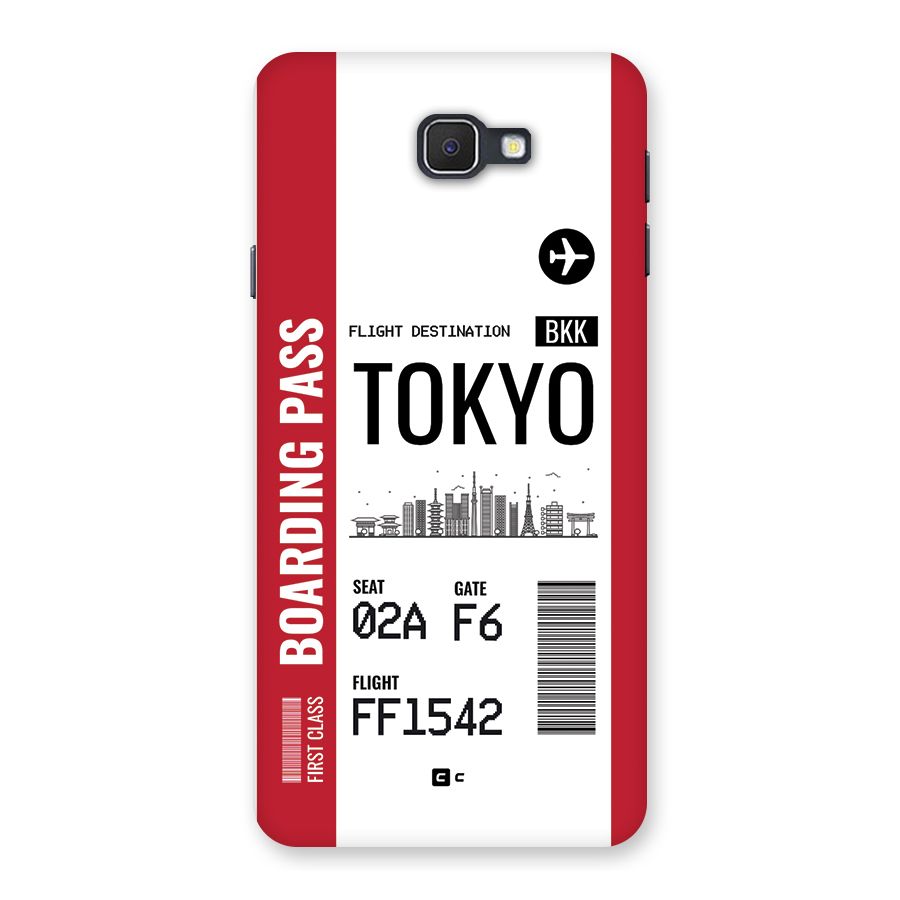 Tokyo Boarding Pass Back Case for Galaxy J7 Prime