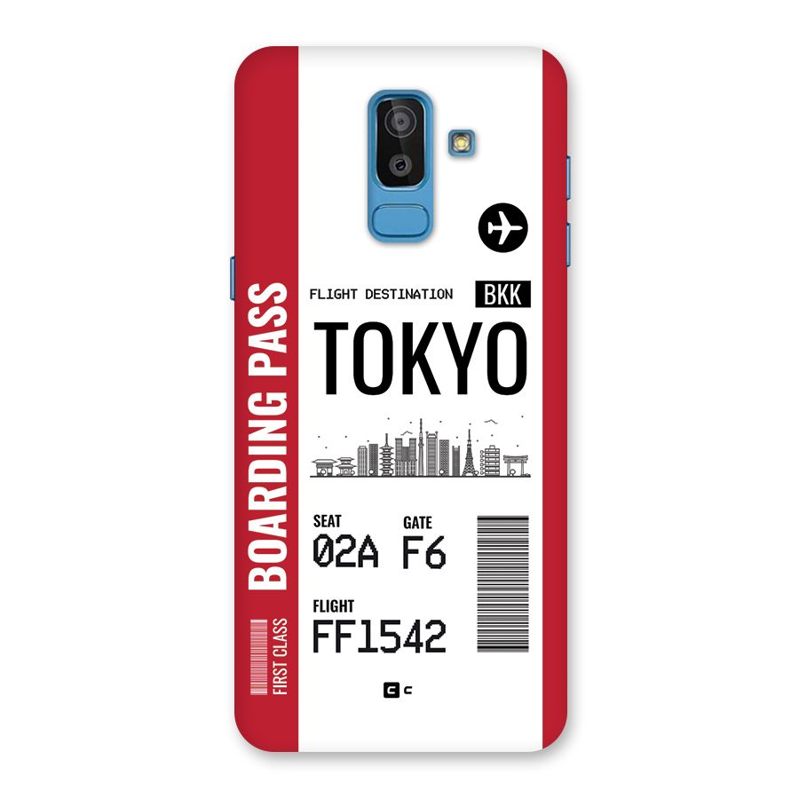 Tokyo Boarding Pass Back Case for Galaxy J8