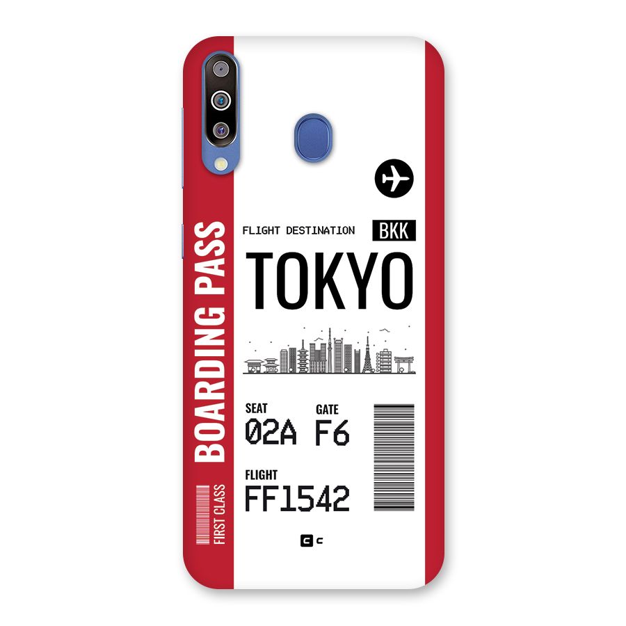Tokyo Boarding Pass Back Case for Galaxy M30