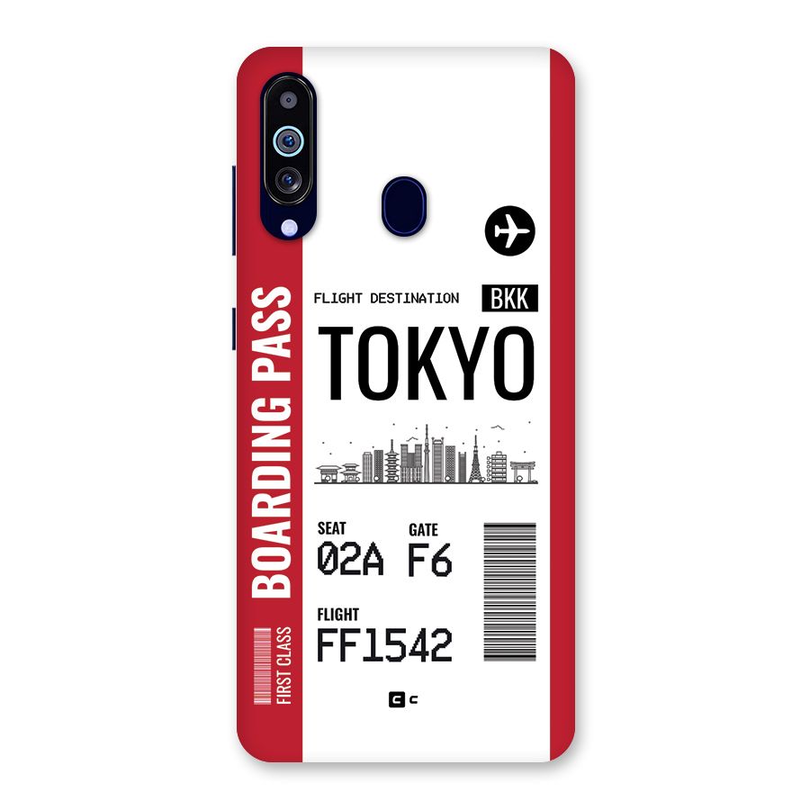 Tokyo Boarding Pass Back Case for Galaxy M40
