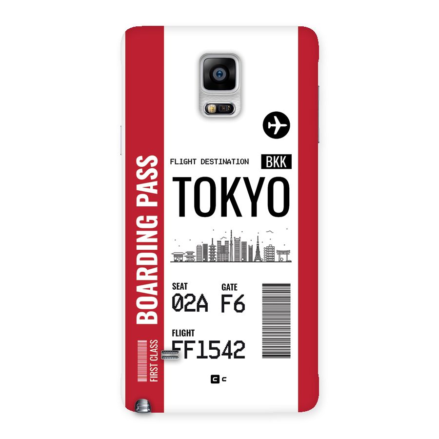 Tokyo Boarding Pass Back Case for Galaxy Note 4