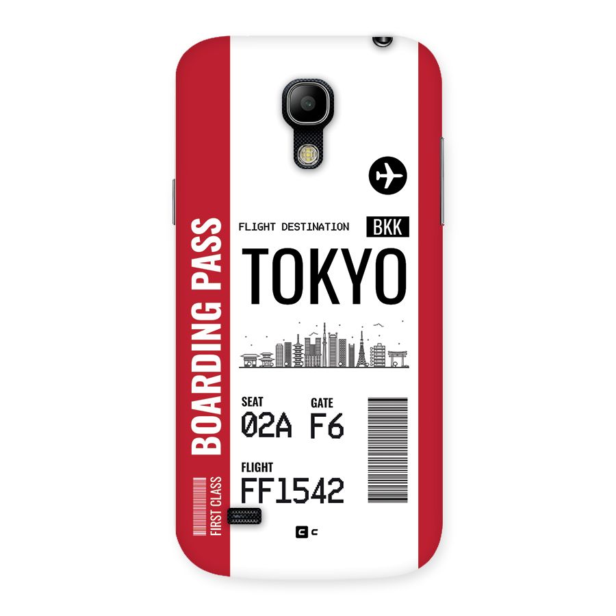 Tokyo Boarding Pass Back Case for Galaxy S4 Mini