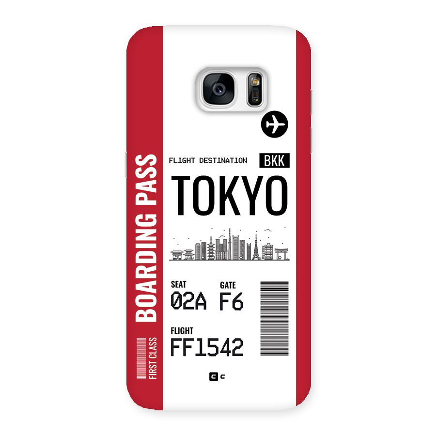 Tokyo Boarding Pass Back Case for Galaxy S7 Edge