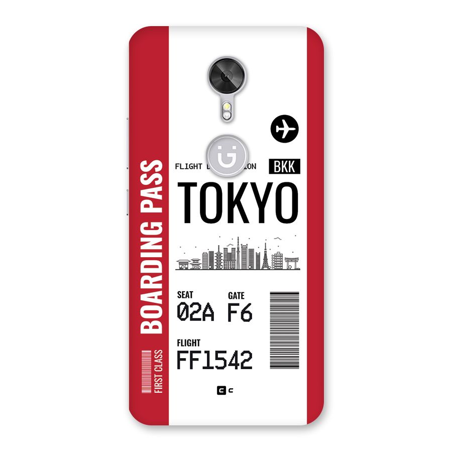 Tokyo Boarding Pass Back Case for Gionee A1