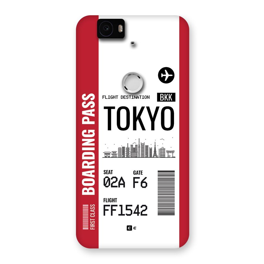 Tokyo Boarding Pass Back Case for Google Nexus 6P