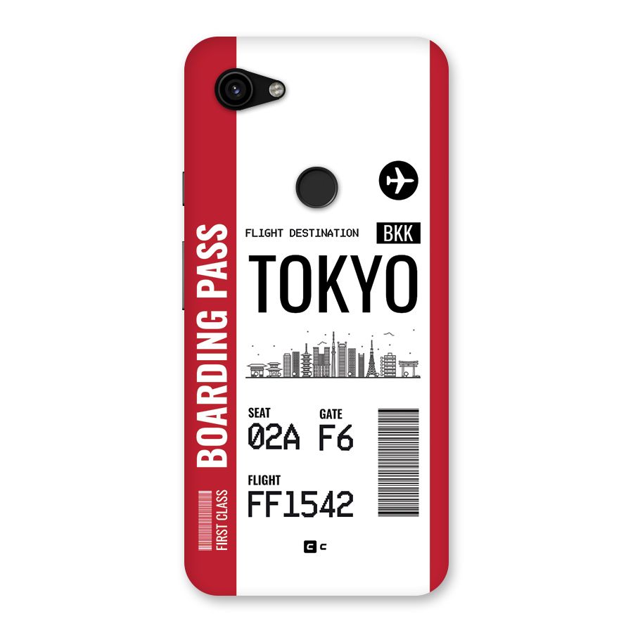 Tokyo Boarding Pass Back Case for Google Pixel 3a XL