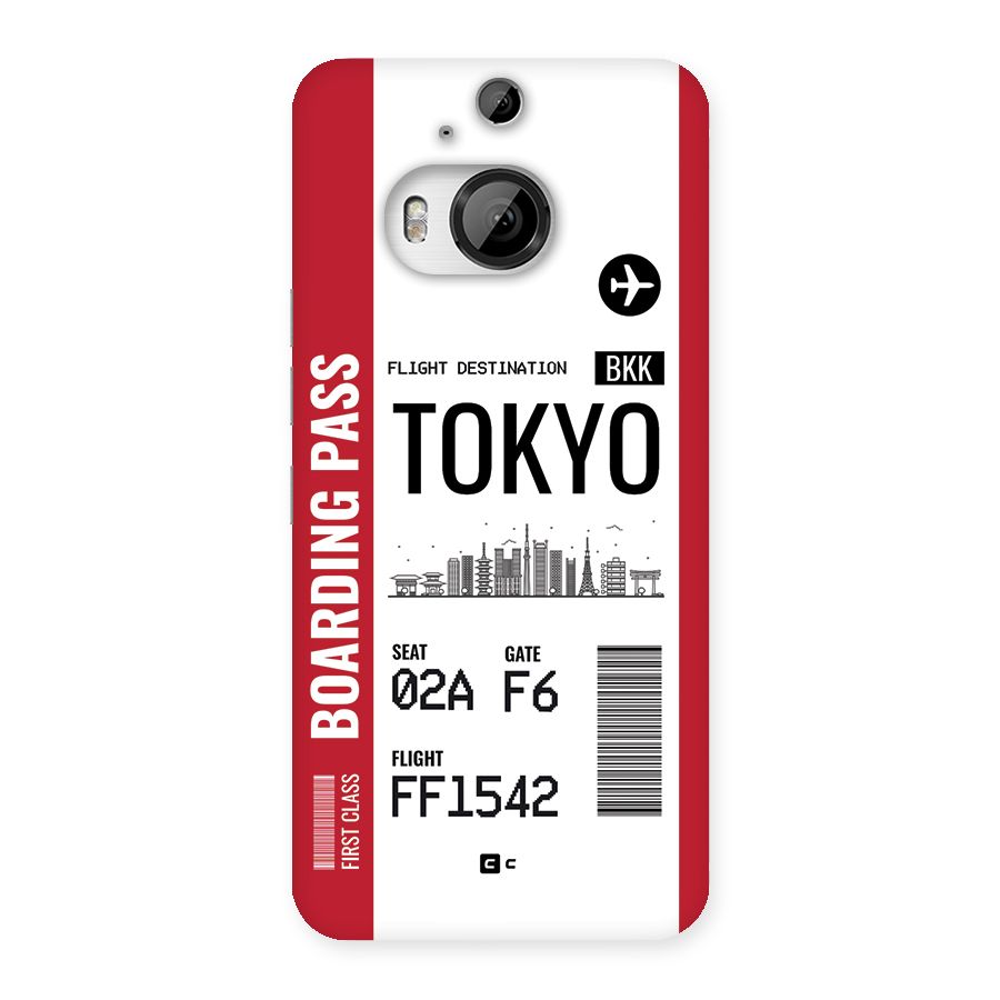 Tokyo Boarding Pass Back Case for HTC One M9 Plus