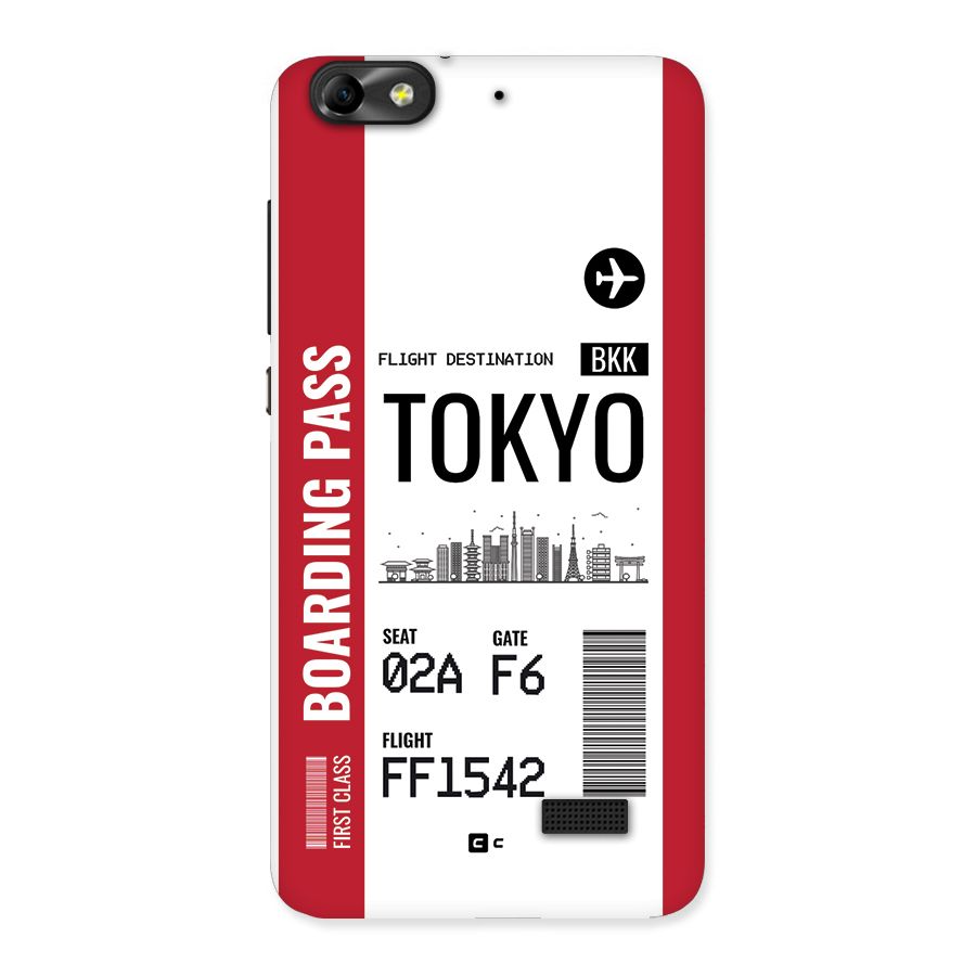 Tokyo Boarding Pass Back Case for Honor 4C