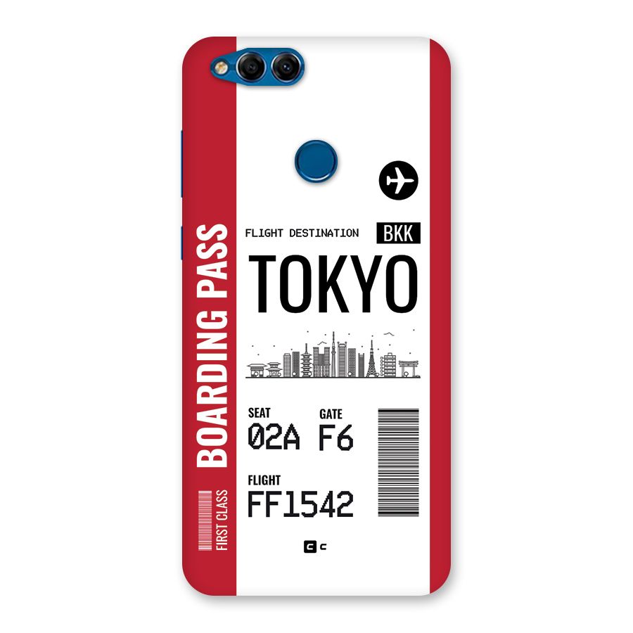 Tokyo Boarding Pass Back Case for Honor 7X