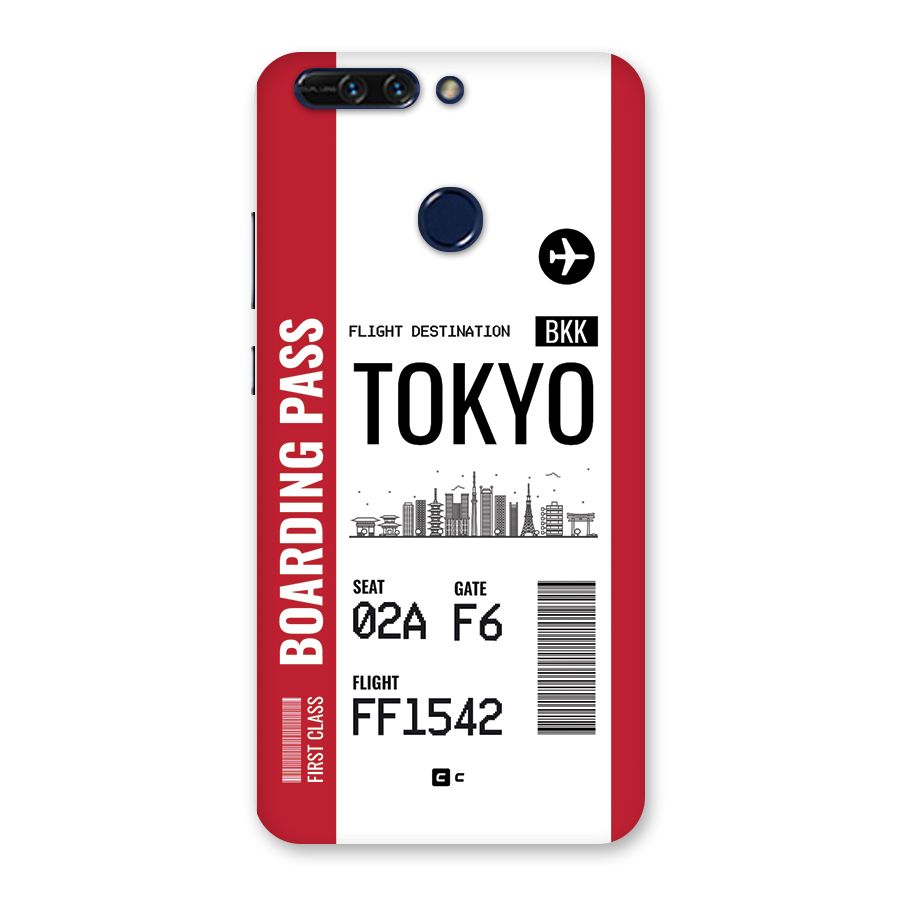 Tokyo Boarding Pass Back Case for Honor 8 Pro