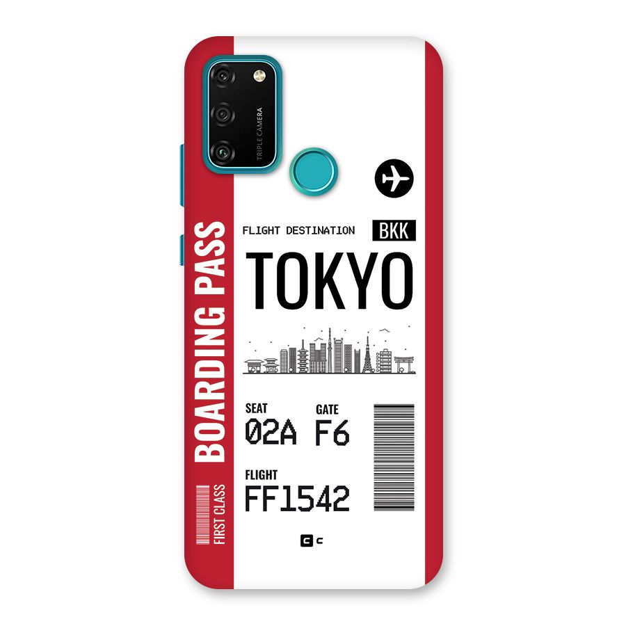 Tokyo Boarding Pass Back Case for Honor 9A