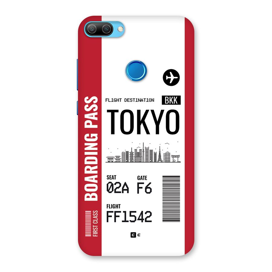 Tokyo Boarding Pass Back Case for Honor 9N