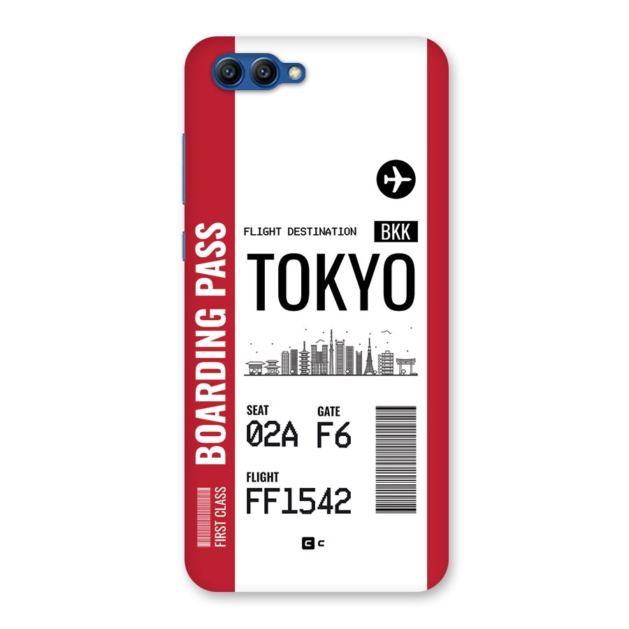 Tokyo Boarding Pass Back Case for Honor View 10