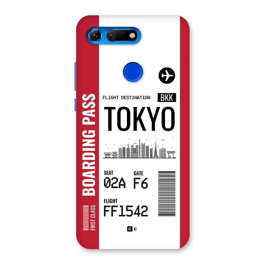 Tokyo Boarding Pass Back Case for Honor View 20