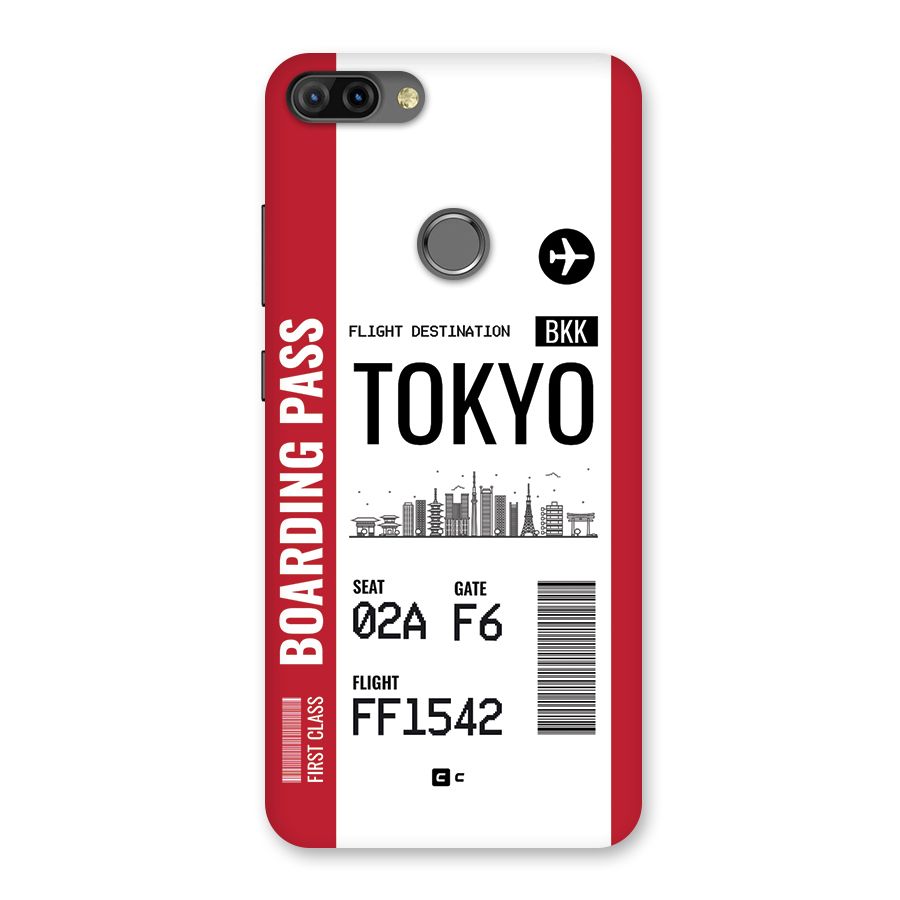 Tokyo Boarding Pass Back Case for Infinix Hot 6 Pro