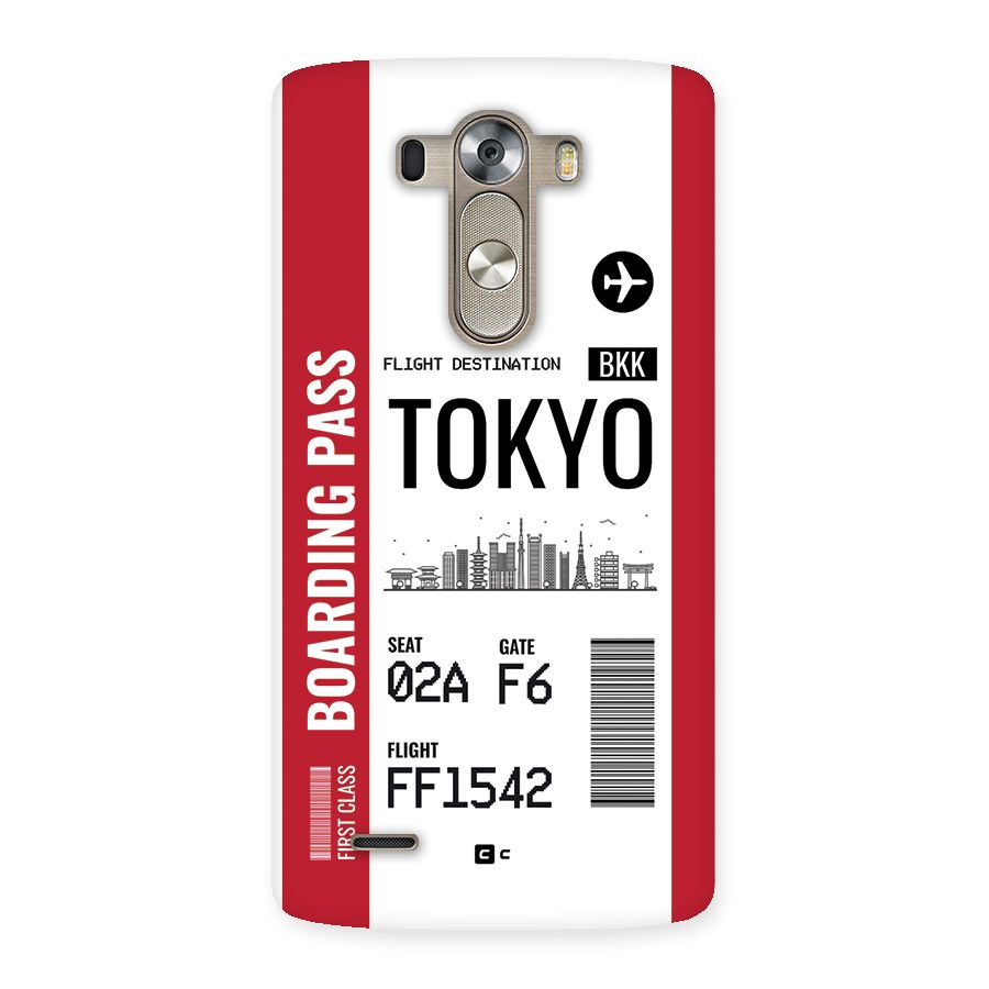 Tokyo Boarding Pass Back Case for LG G3