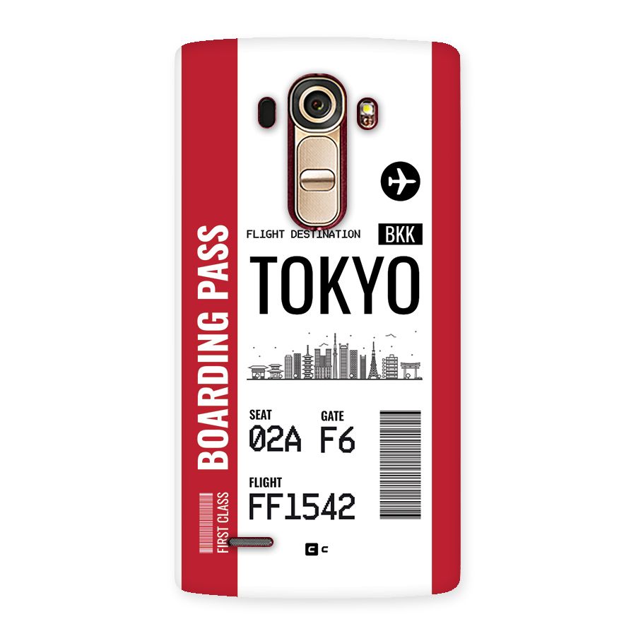 Tokyo Boarding Pass Back Case for LG G4
