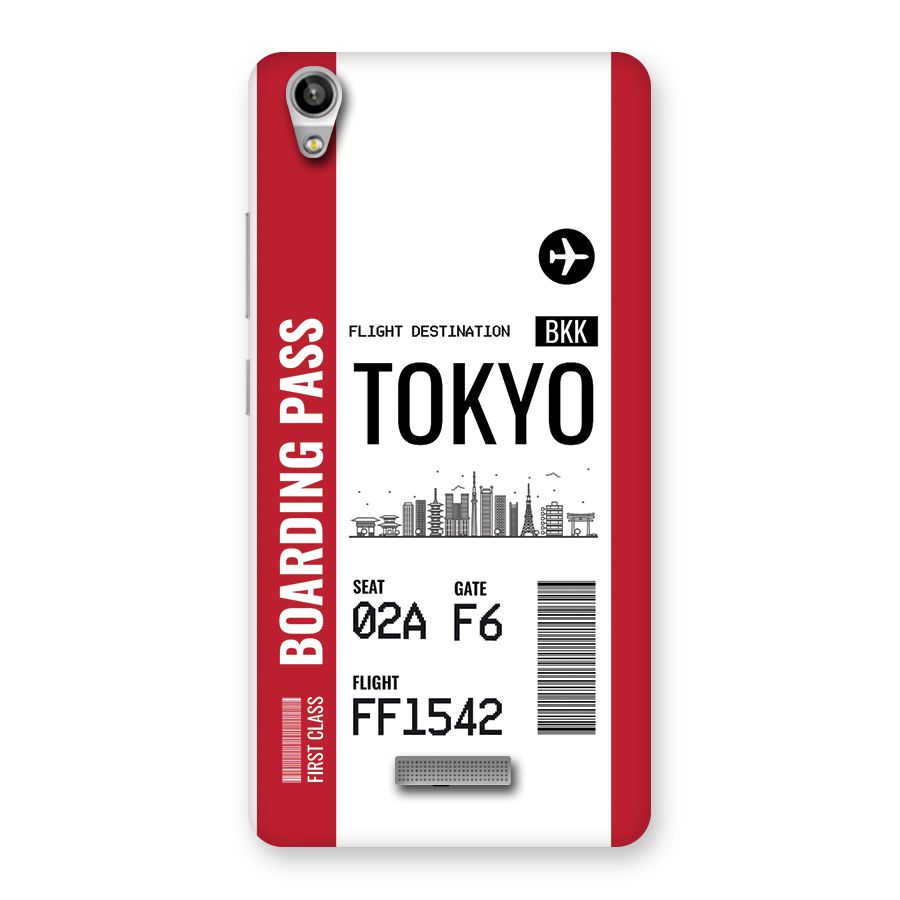 Tokyo Boarding Pass Back Case for Lava Pixel V1