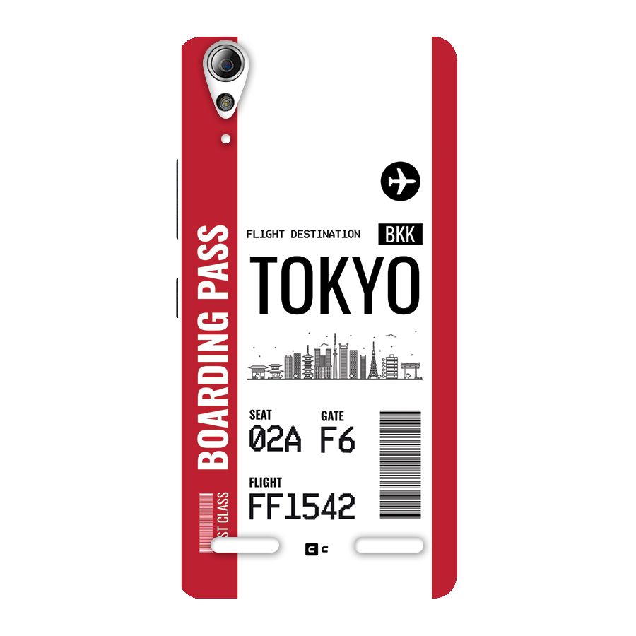 Tokyo Boarding Pass Back Case for Lenovo A6000 Plus