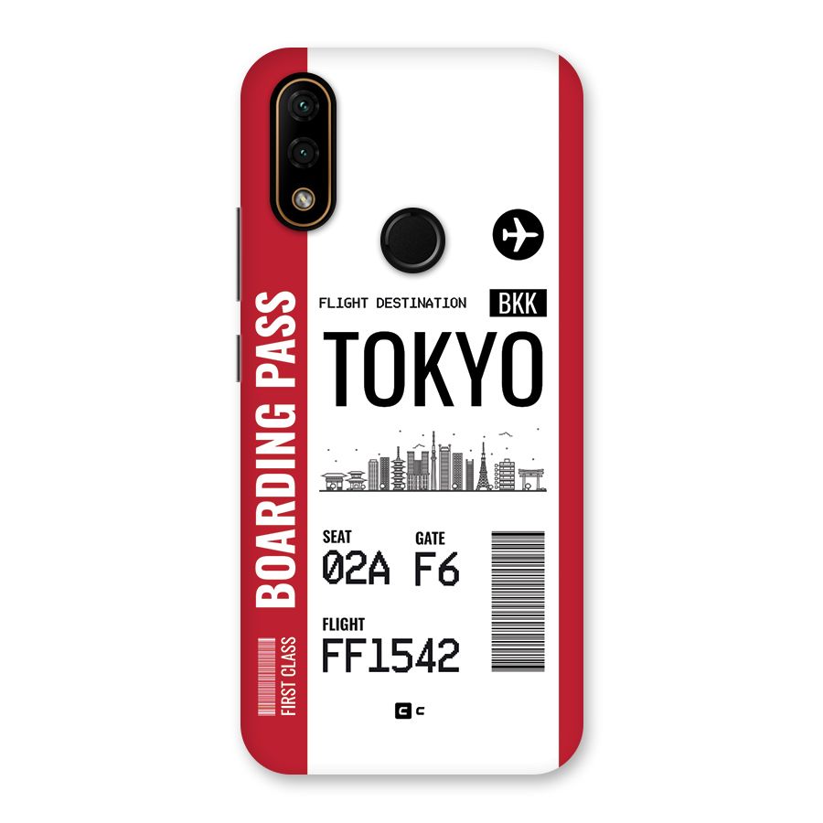 Tokyo Boarding Pass Back Case for Lenovo A6 Note
