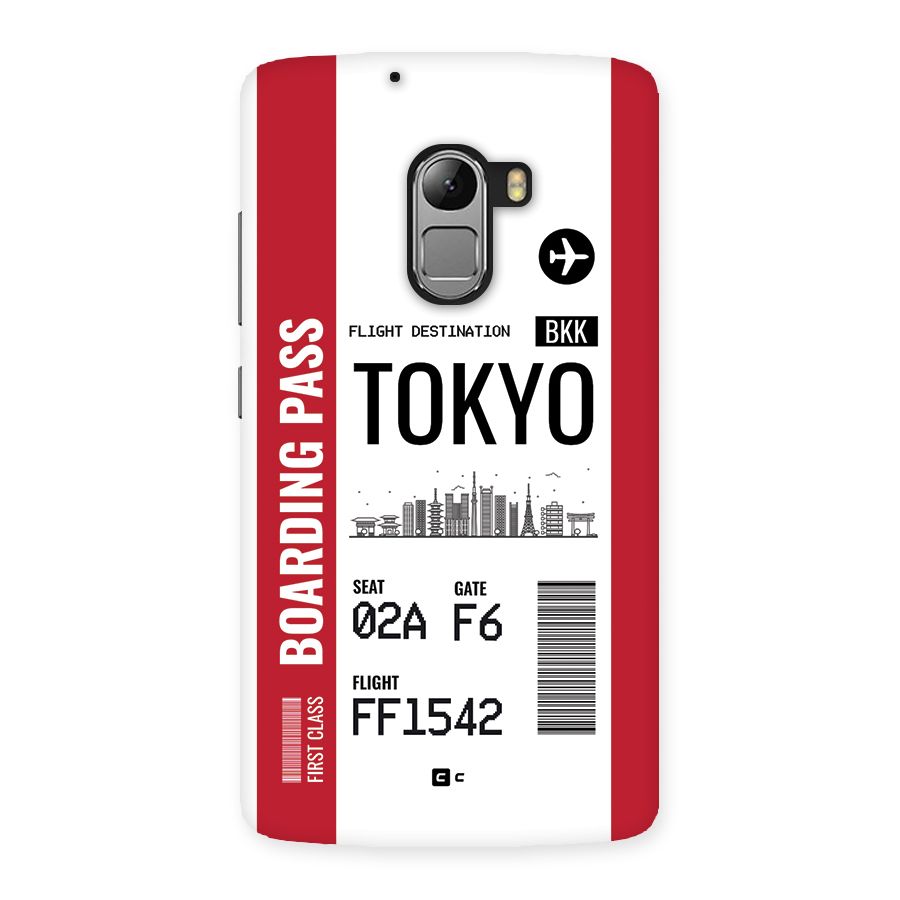 Tokyo Boarding Pass Back Case for Lenovo K4 Note
